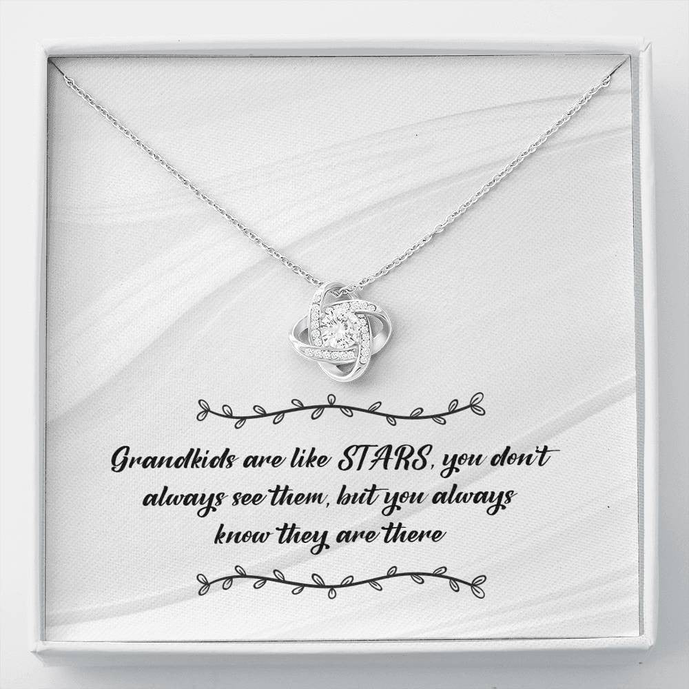 Star Grandkids - Love Knot Necklace Luxury Birthday Gift For Her