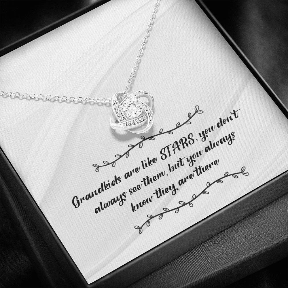 Star Grandkids - Love Knot Necklace Luxury Birthday Gift For Her