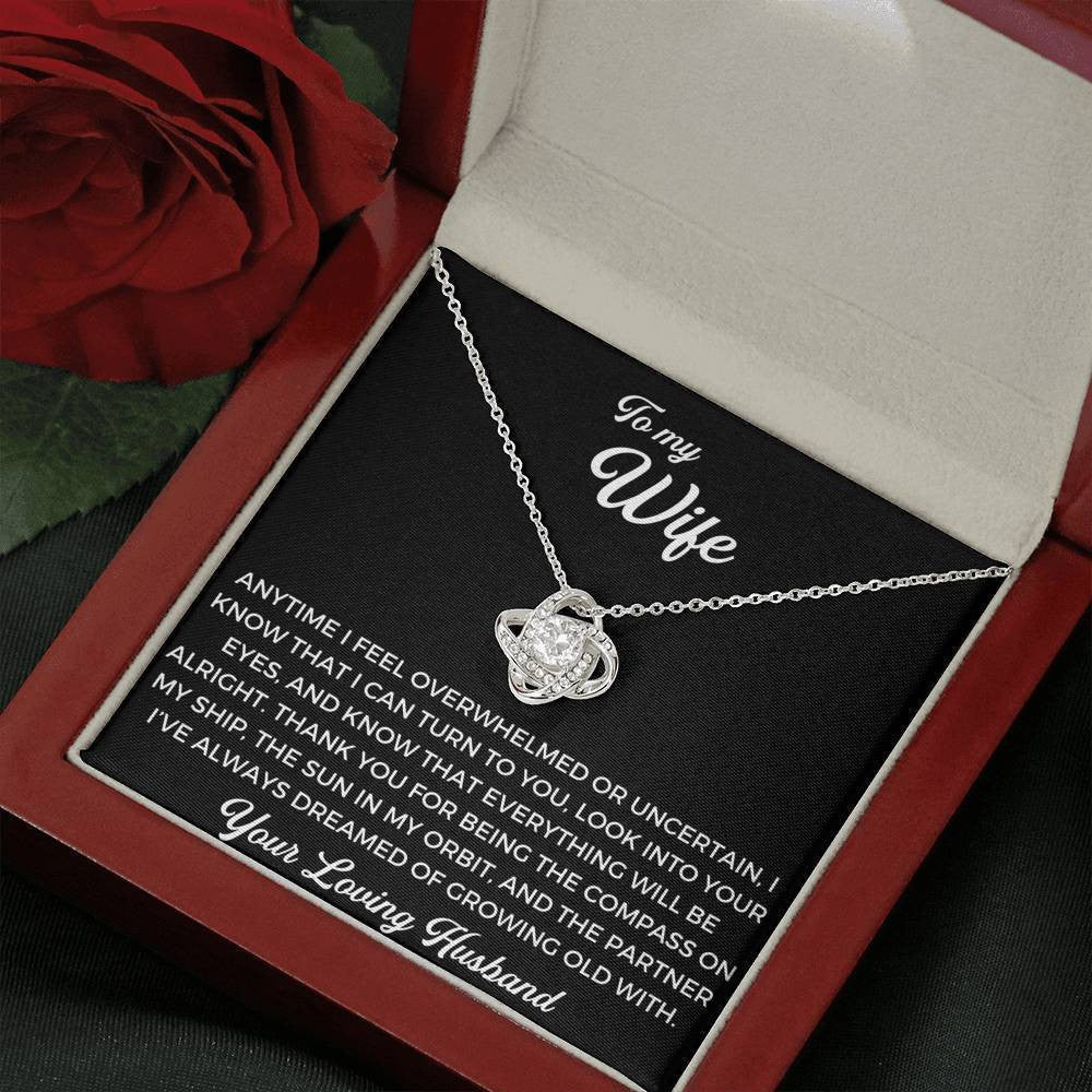 Anniversary Gift Ideas For Her - To My Wife - Thank You Gift - Love Knot Necklace