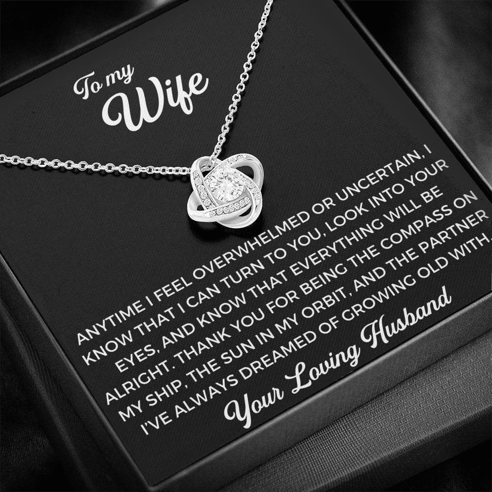 Anniversary Gift Ideas For Her - To My Wife - Thank You Gift - Love Knot Necklace