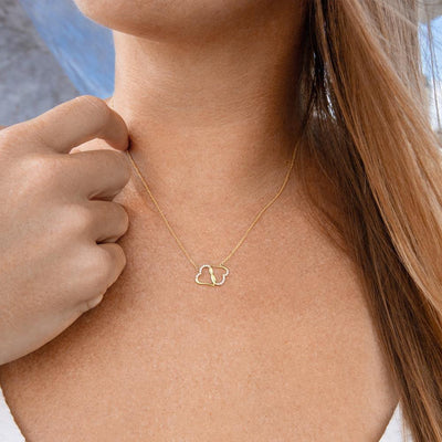 To My Mom No Words Eternal Love 10K Solid Gold Heart Necklace Gift Set Diamonds Everlasting Love Luxury Box Gift From Him