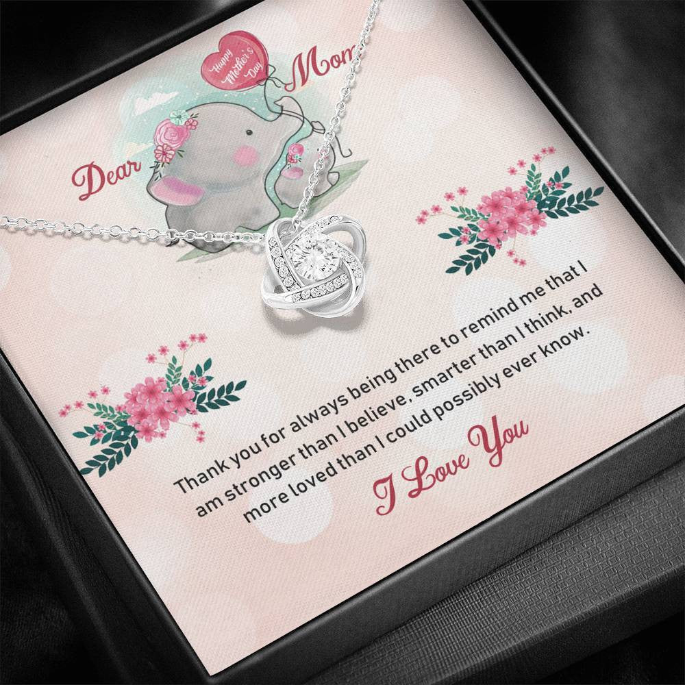 Meaningful Gift Ideas For Mother's Day - For Mom - Happy Mother's Day - Love Knot Necklace