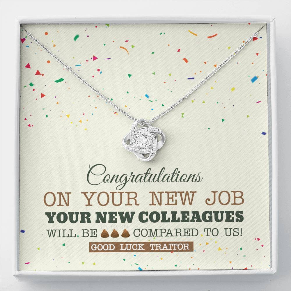 New Co-Worker - Love Knot Necklace Luxury Birthday Gift For Her