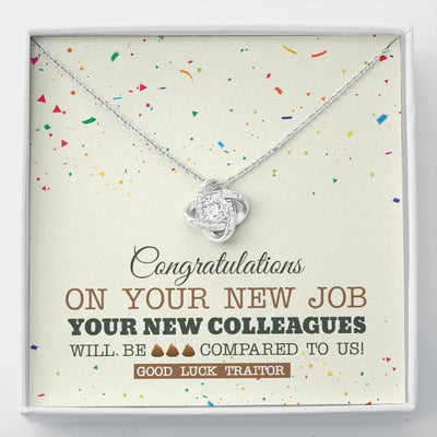 New Co-Worker - Love Knot Necklace Luxury Birthday Gift For Her