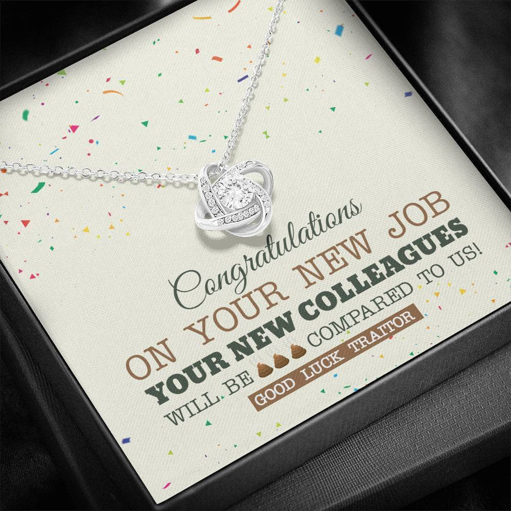 New Co-Worker - Love Knot Necklace Luxury Birthday Gift For Her