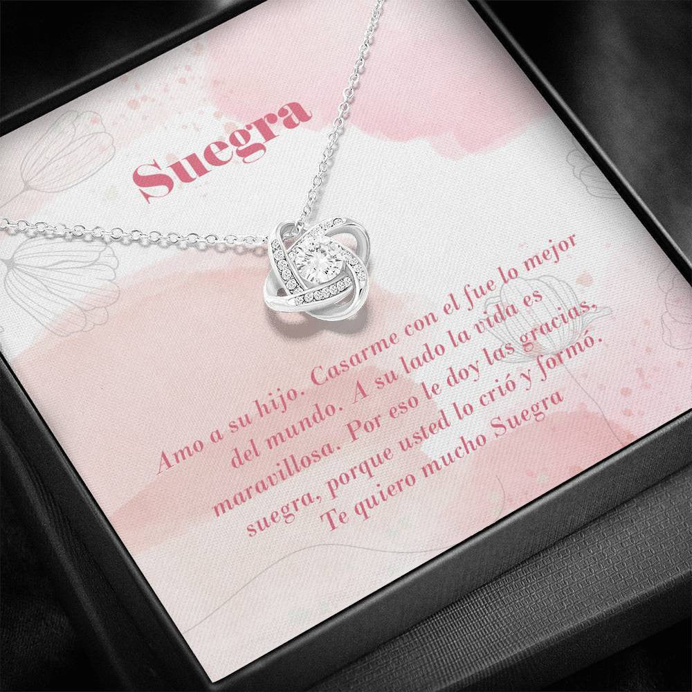 Suegra - Love Knot Necklace Luxury Birthday Gift For Her