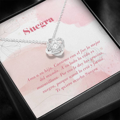 Suegra - Love Knot Necklace Luxury Birthday Gift For Her