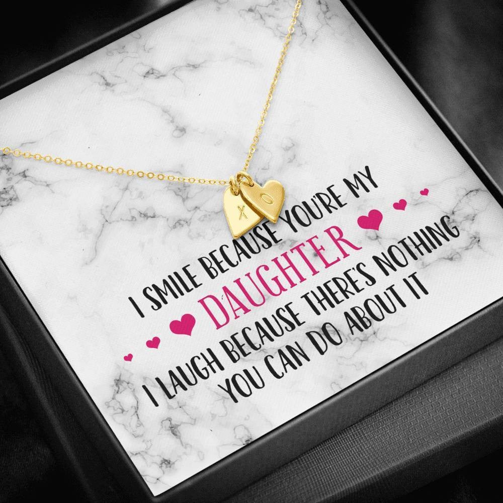 Gift Ideas For Wife Birthday - Smile Daughter - Sweetest Hearts Necklace Gift For Her