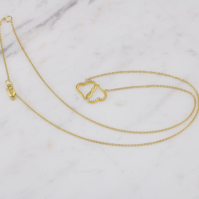 To My Girlfriend Longer Life Eternal Love 10K Solid Gold Heart Necklace W Pav� Set Diamonds - Everlasting Love with Luxury Box & MC