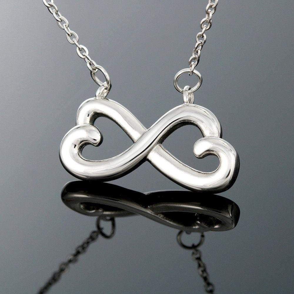 You Make Me Happy Necklace Gift Infinity Stainless Steel Pendant Wife Gift - Infinity Love Necklace