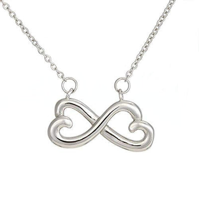 You Make Me Happy Necklace Gift Infinity Stainless Steel Pendant Wife Gift - Infinity Love Necklace