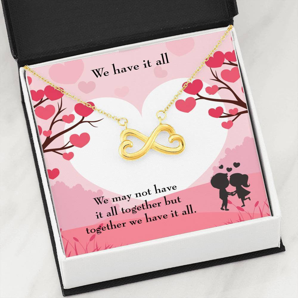 We Have It All Necklace Gift Infinity Stainless Steel Pendant Wife Gift - Infinity Love Necklace