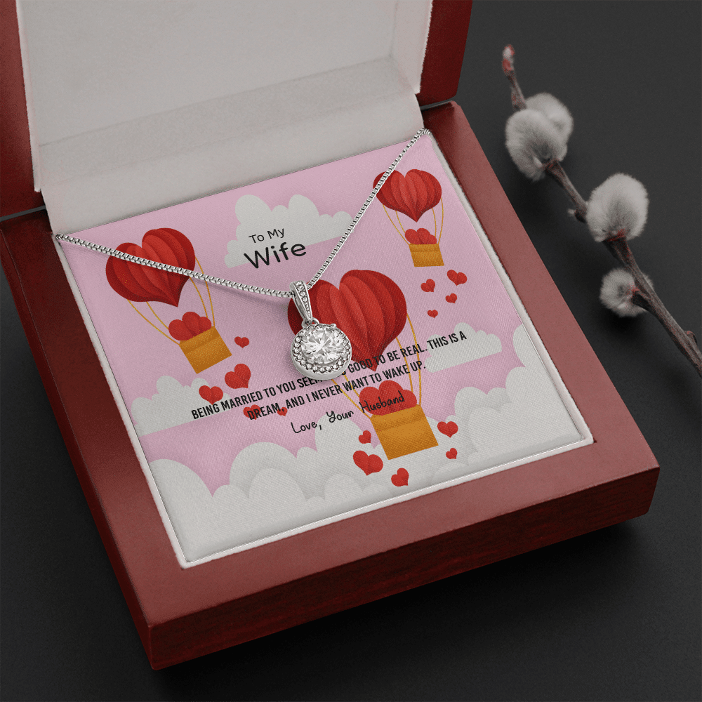 Wife Valentines Gift This is a Dream Eternal Union Necklace - Eternal Hope