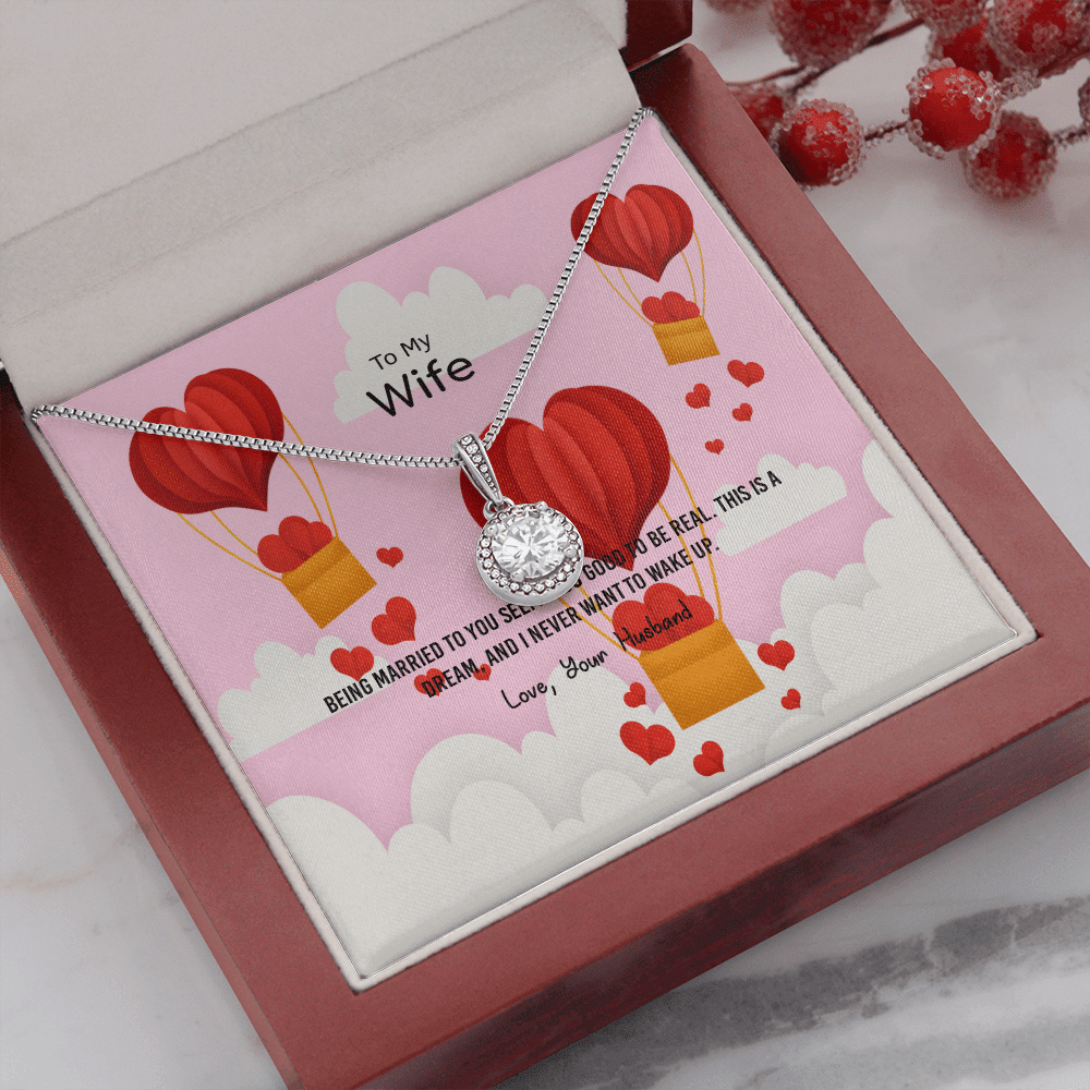 Wife Valentines Gift This is a Dream Eternal Union Necklace - Eternal Hope
