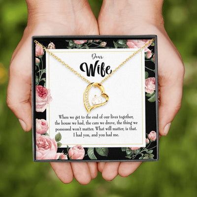 Gift For Wife Have Each Other Forever Love NecklaceHeart Pendant Stainless Steel or 18k Gold - Forever Love Necklace Gift Idea For Woman