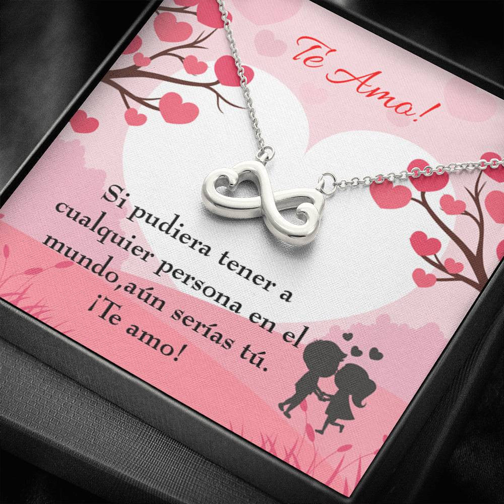 Todav�a Ser�as T� Infinity Spanish Necklace Stainless Steel Pendant Wife Gift - Infinity Love Necklace
