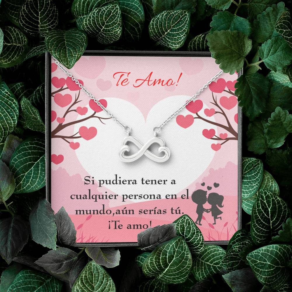 Todav�a Ser�as T� Infinity Spanish Necklace Stainless Steel Pendant Wife Gift - Infinity Love Necklace