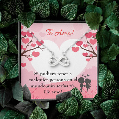 Todav�a Ser�as T� Infinity Spanish Necklace Stainless Steel Pendant Wife Gift - Infinity Love Necklace