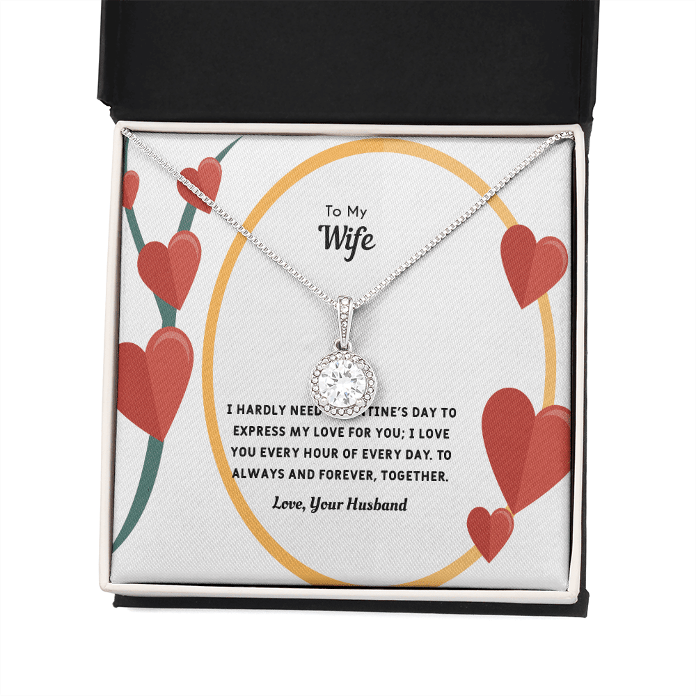 Wife Valentines Gift Love You Every Hour Eternal Union Necklace - Eternal Hope
