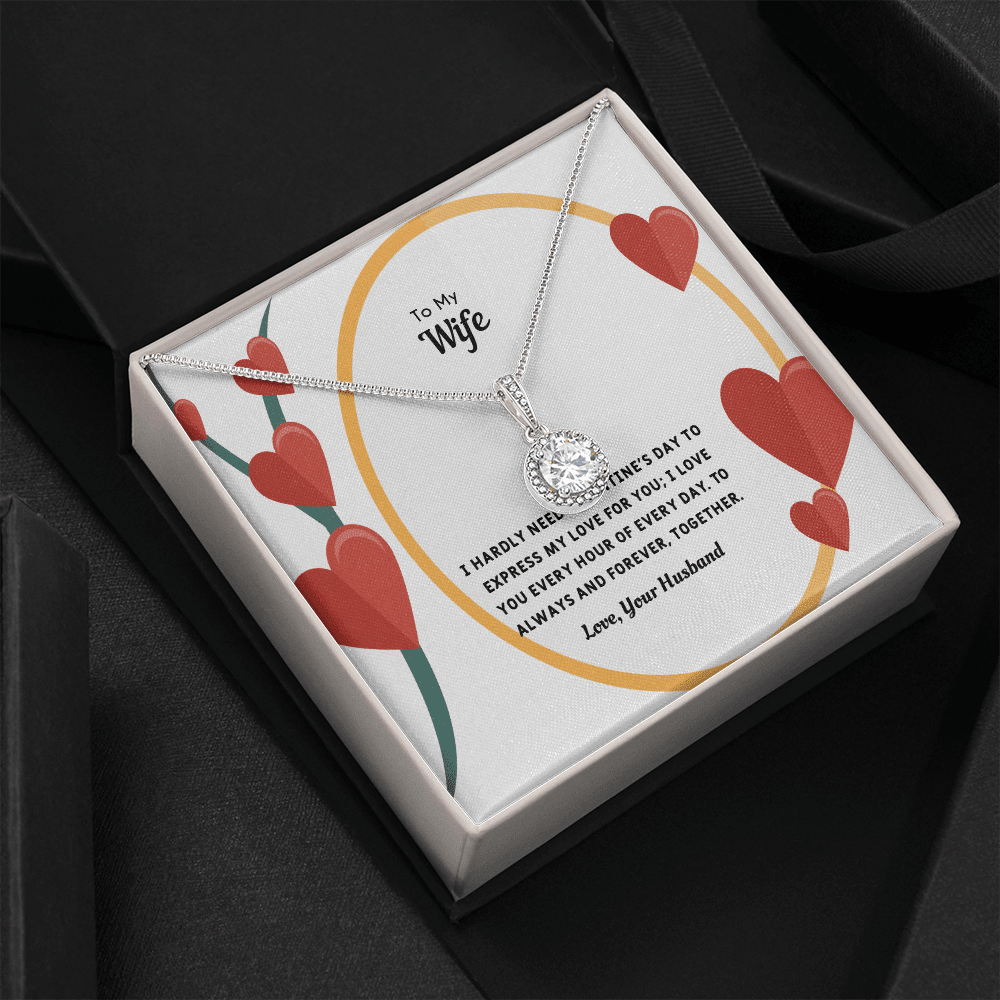 Wife Valentines Gift Love You Every Hour Eternal Union Necklace - Eternal Hope