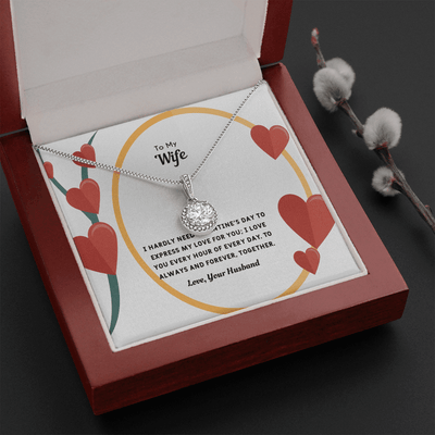 Wife Valentines Gift Love You Every Hour Eternal Union Necklace - Eternal Hope