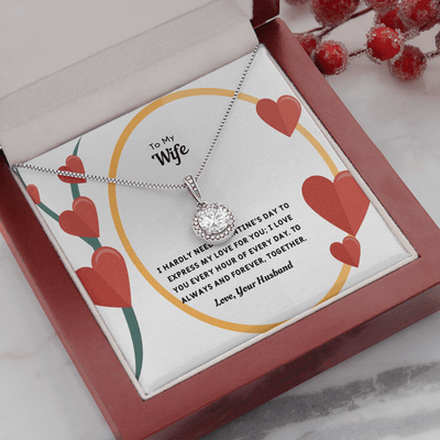 Wife Valentines Gift Love You Every Hour Eternal Union Necklace - Eternal Hope