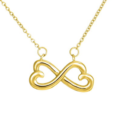 Love You More Infinity Stainless Steel Pendant Love Message Card Wife Gift - Infinity Love Necklace