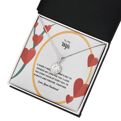 Wife Valentines Gift Love You Every Hour Eternal Union Necklace - Eternal Hope