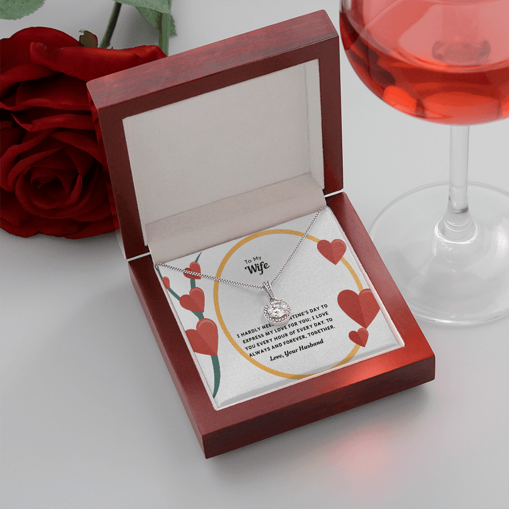 Wife Valentines Gift Love You Every Hour Eternal Union Necklace - Eternal Hope