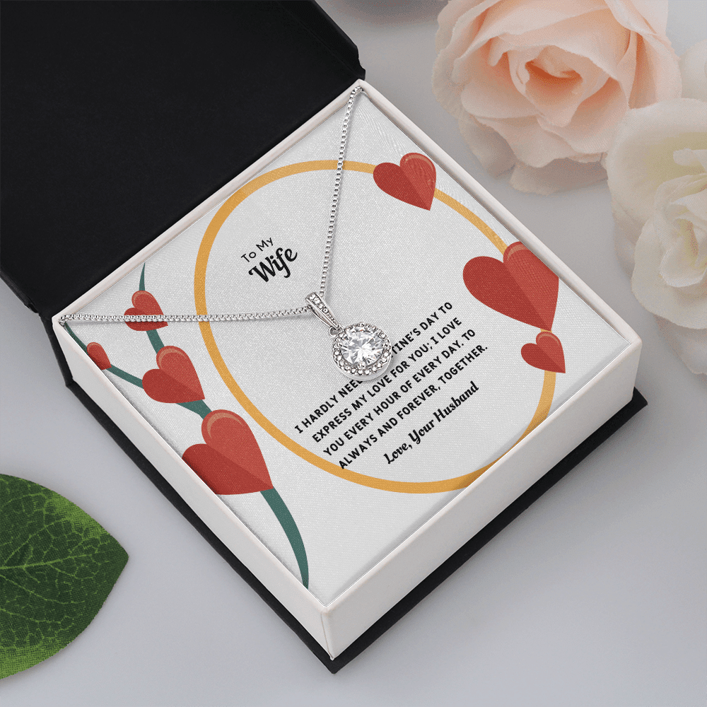 Wife Valentines Gift Love You Every Hour Eternal Union Necklace - Eternal Hope