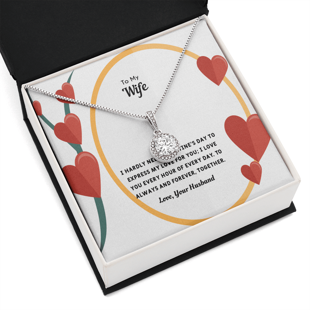 Wife Valentines Gift Love You Every Hour Eternal Union Necklace - Eternal Hope