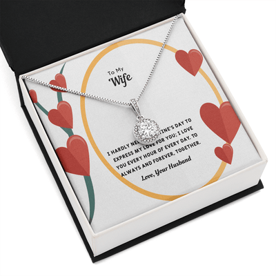 Wife Valentines Gift Love You Every Hour Eternal Union Necklace - Eternal Hope