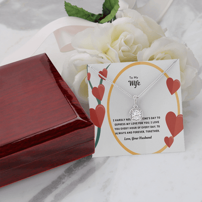 Wife Valentines Gift Love You Every Hour Eternal Union Necklace - Eternal Hope