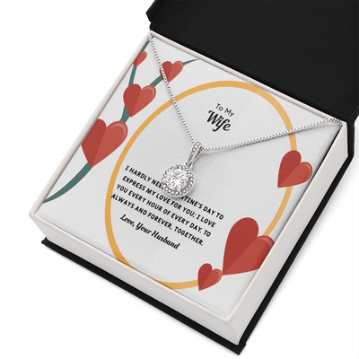 Wife Valentines Gift Love You Every Hour Eternal Union Necklace - Eternal Hope