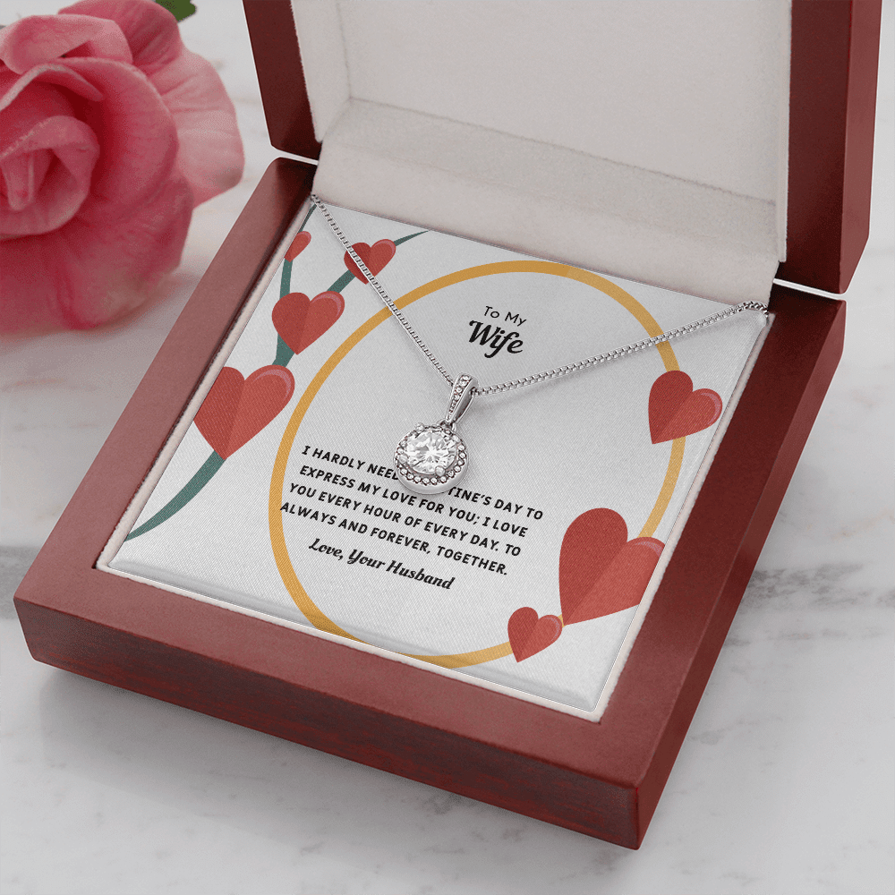 Wife Valentines Gift Love You Every Hour Eternal Union Necklace - Eternal Hope
