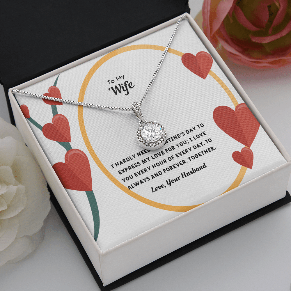 Wife Valentines Gift Love You Every Hour Eternal Union Necklace - Eternal Hope