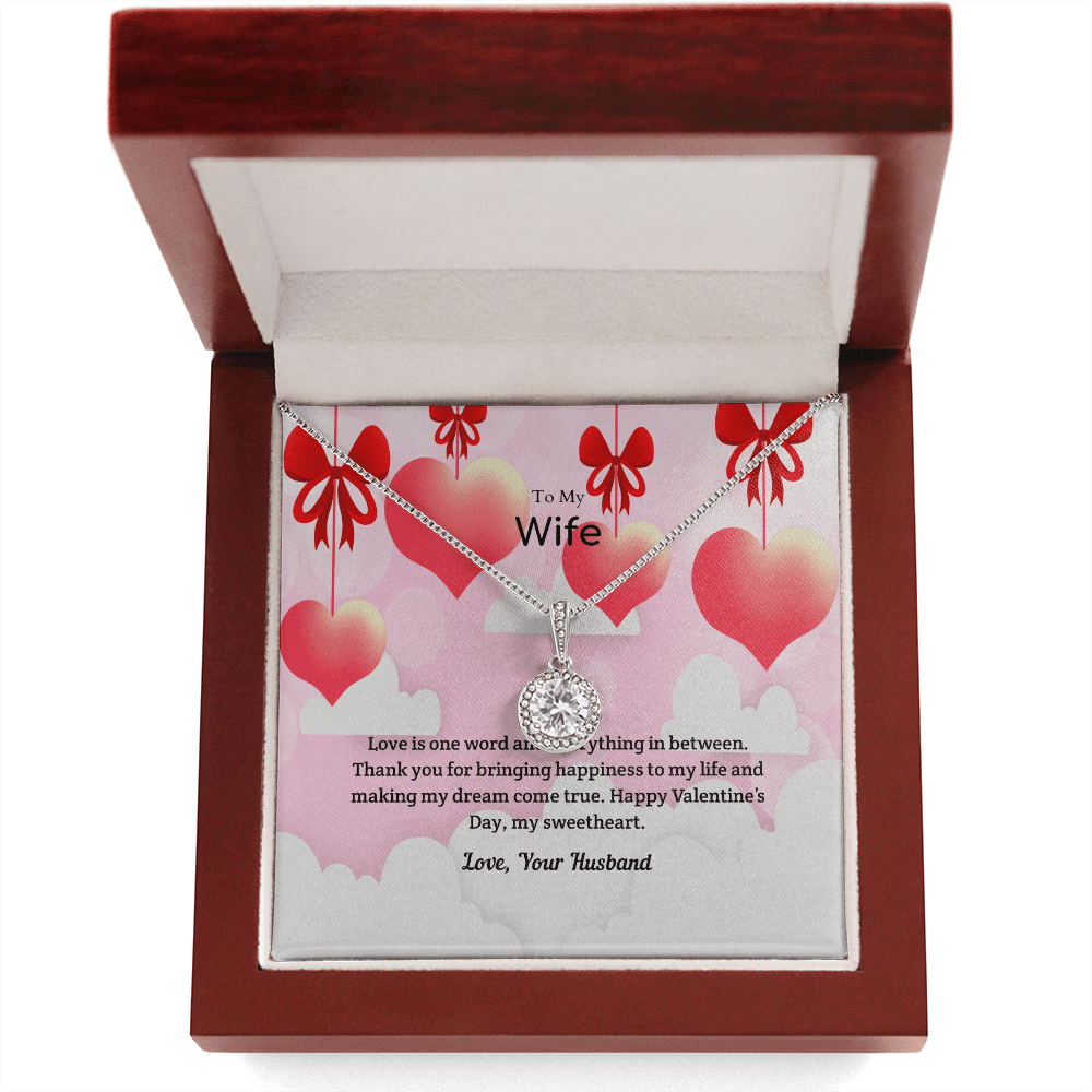 Wife Valentines Gift Everything in Between Eternal Union Necklace - Eternal Hope