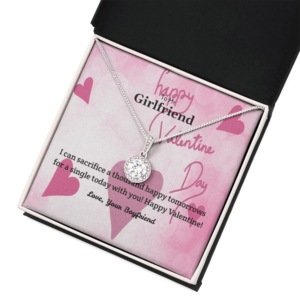 To My Girlfriend Valentines Gift Thosusand Happy Tomorrows Eternal Union Necklace - Eternal Hope