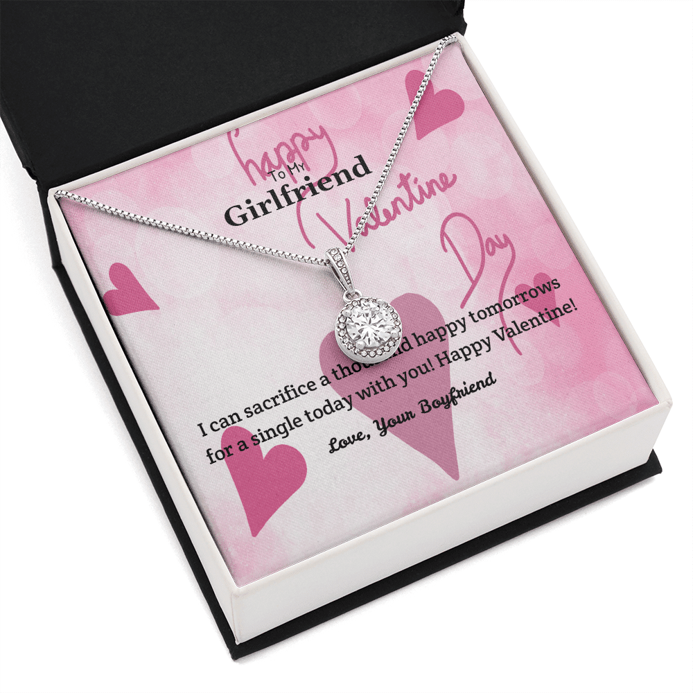 To My Girlfriend Valentines Gift Thosusand Happy Tomorrows Eternal Union Necklace - Eternal Hope