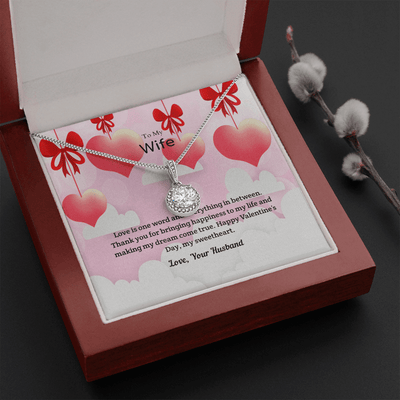 Wife Valentines Gift Everything in Between Eternal Union Necklace - Eternal Hope