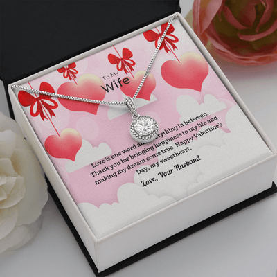 Wife Valentines Gift Everything in Between Eternal Union Necklace - Eternal Hope