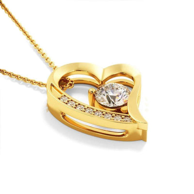 Gift For Wife Dream Come True Forever Love NecklaceHeart Pendant Stainless Steel or 18k Gold - Forever Love Necklace Gift Idea For Woman