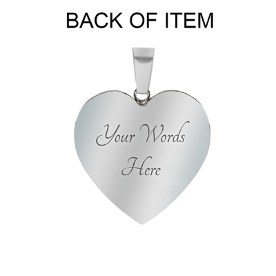 Personalized To My Wife I Choose You Stainless Steel or 18k Gold Heart Pendant Necklace Jewelry Gift  - Photo Upload Cards