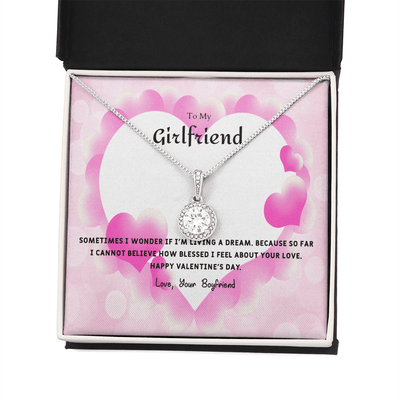 To My Girlfriend Valentines Gift I Wonder Eternal Union Necklace - Eternal Hope