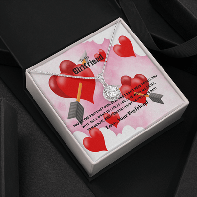 To My Girlfriend Valentines Gift The Prettiest Girl Ever Eternal Union Necklace - Eternal Hope