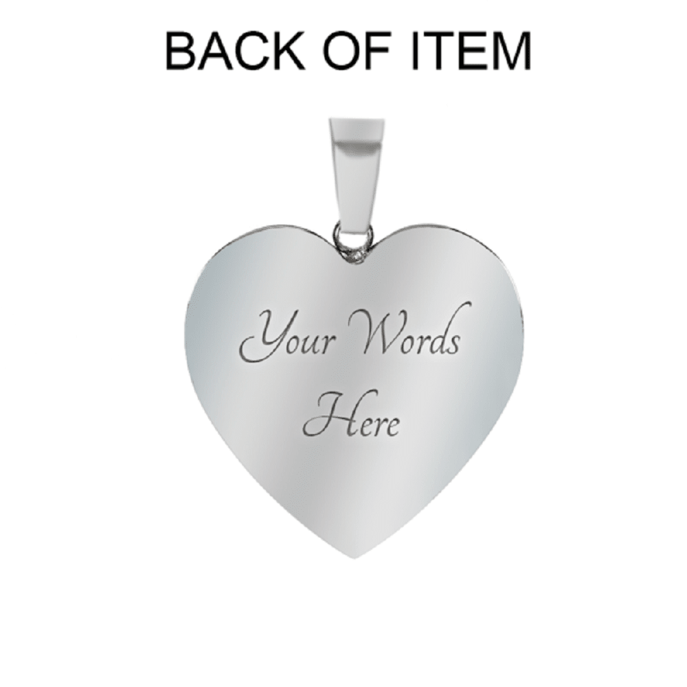 Personalized To My Girlfriend Keep Me In Your Heart Stainless Steel or 18k Gold Heart Pendant Necklace Jewelry Gift  - Photo Upload Cards