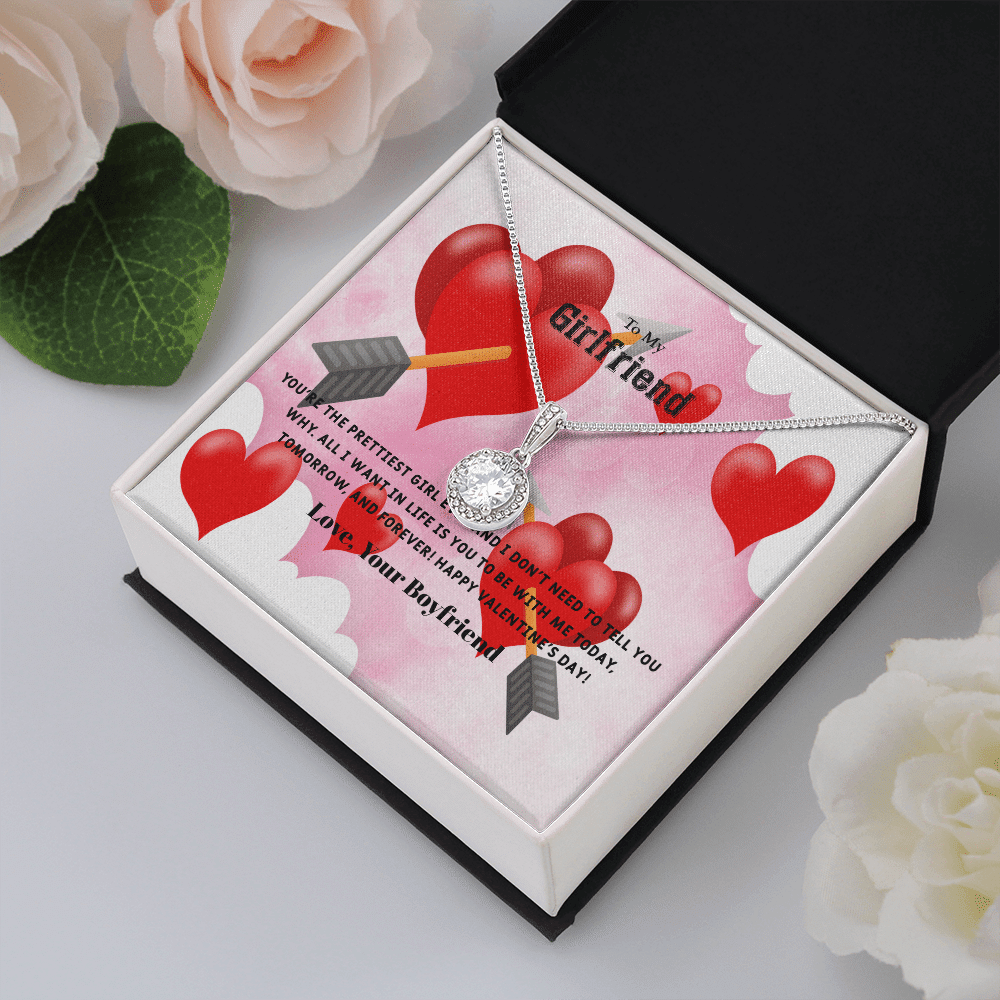 To My Girlfriend Valentines Gift The Prettiest Girl Ever Eternal Union Necklace - Eternal Hope
