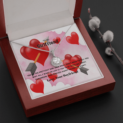 To My Girlfriend Valentines Gift The Prettiest Girl Ever Eternal Union Necklace - Eternal Hope