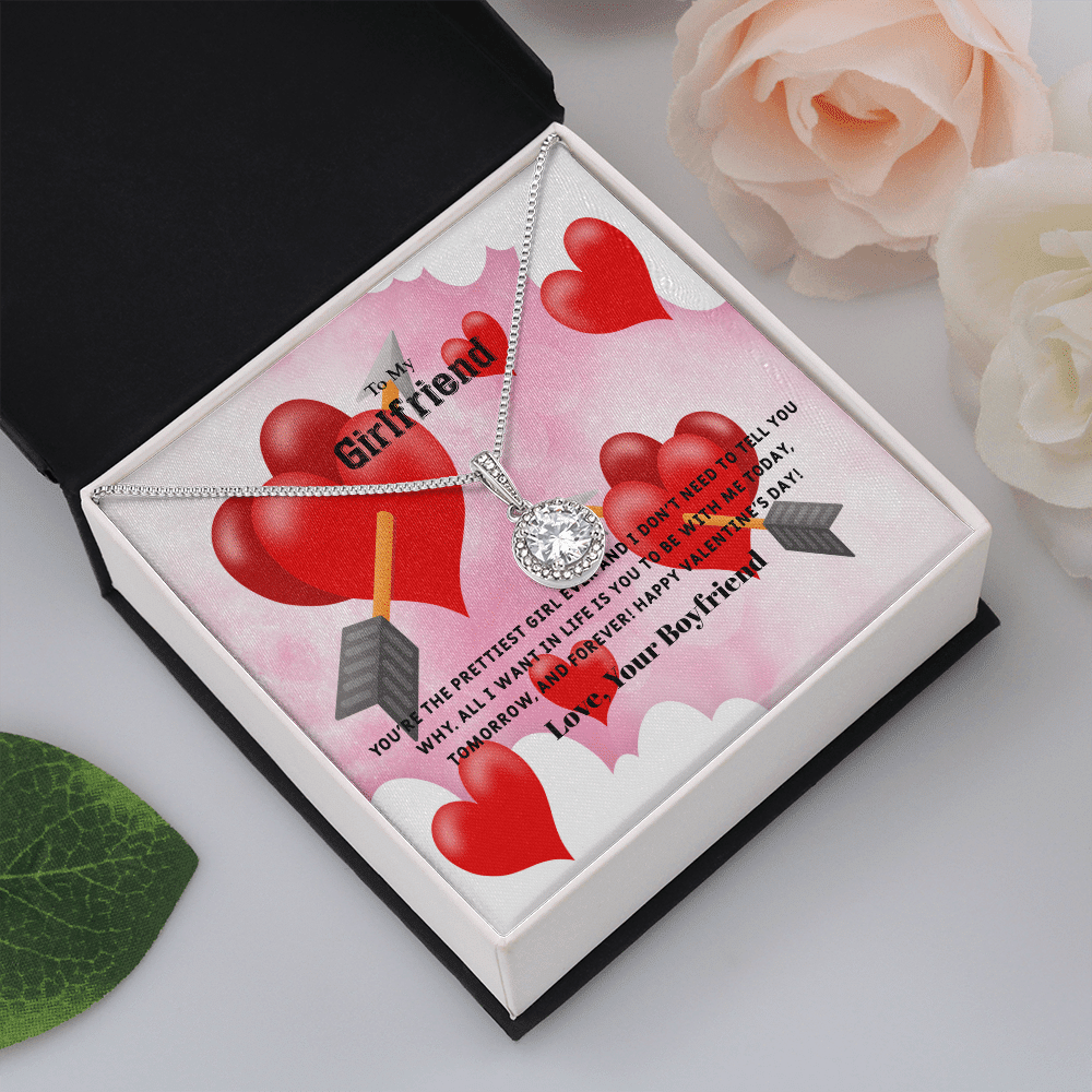 To My Girlfriend Valentines Gift The Prettiest Girl Ever Eternal Union Necklace - Eternal Hope