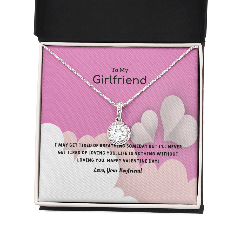 To My Girlfriend Valentines Gift Life is Loving Eternal Union Necklace - Eternal Hope